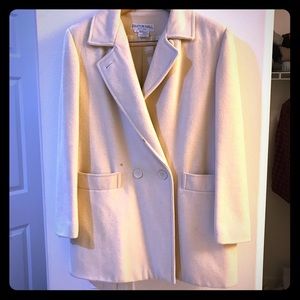 Vintage cream wool blazer